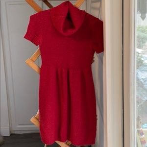 Darling Red Wool Knit Dress